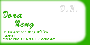 dora meng business card